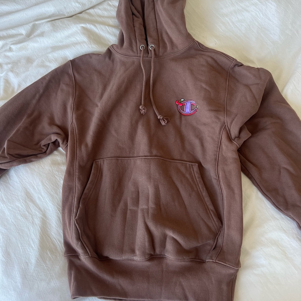 Champion Chocolate Brown Hoodie KNC beauty collab